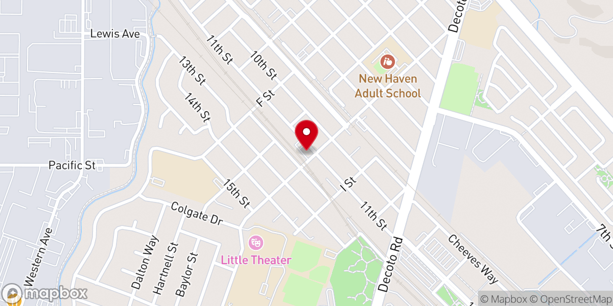 Map showing location of Family Life Community Church