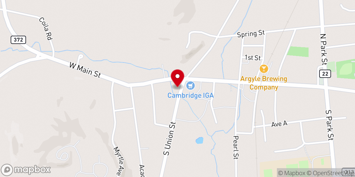 Map showing location of New Life Christian Church
