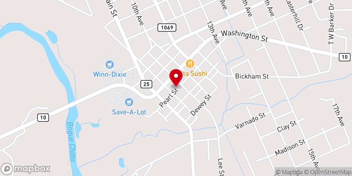 Map showing location of Centenary Methodist Church