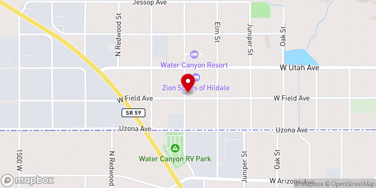 Map showing location of Short Creek Dream Center
