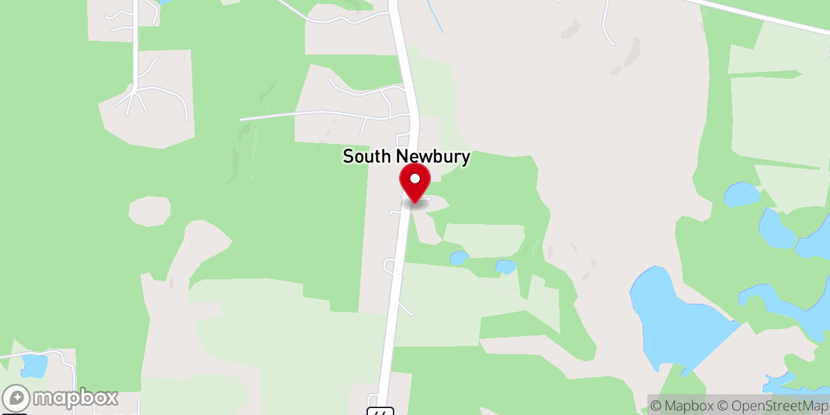 Map showing location of South Newbury Union Chapel