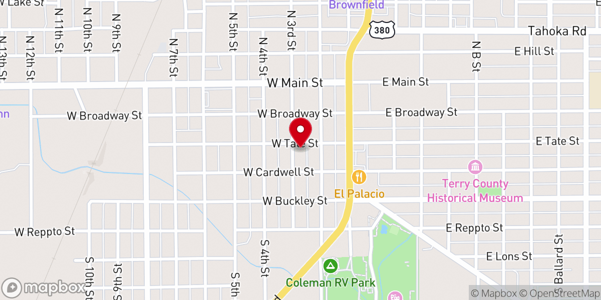 Map showing location of Sommerfeld Mennonite Church