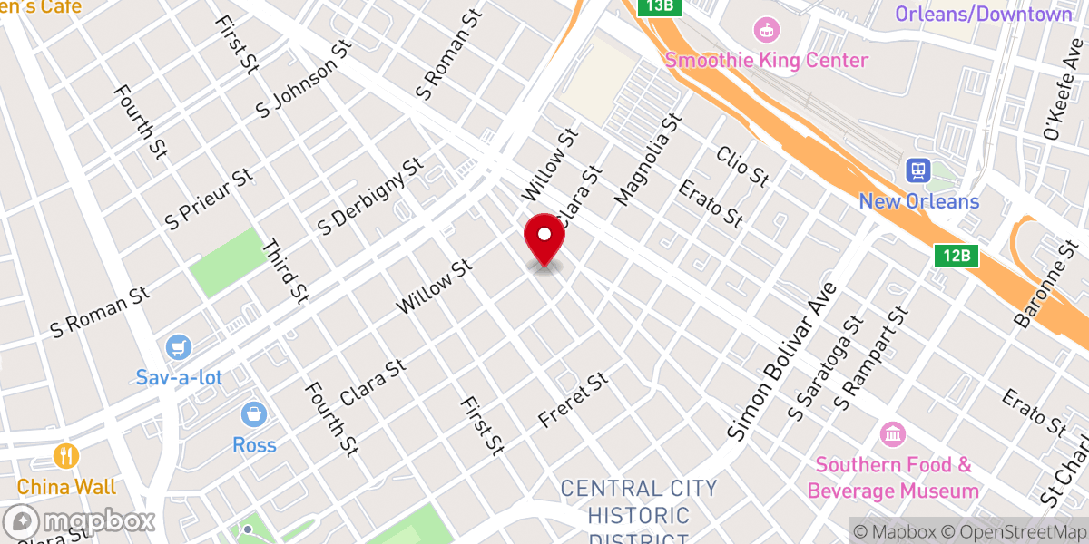 Map showing location of Saint Daniels Spiritual Temple Number 5