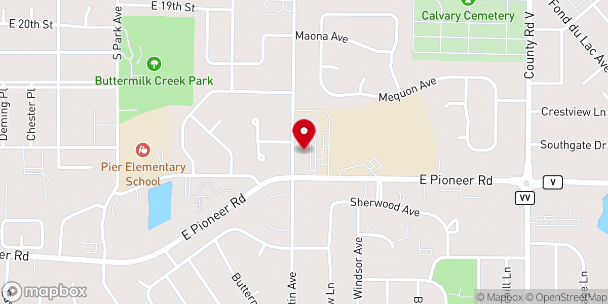 Map showing location of Good Shepherd Lutheran Church