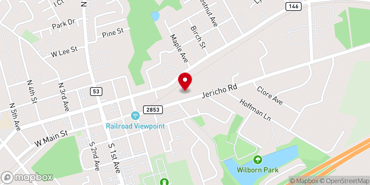 Map showing location of Crosspoint Church