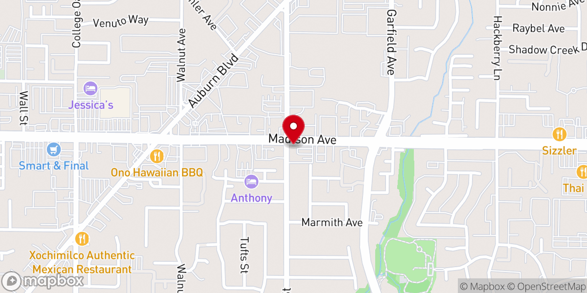 Map showing location of Touchstone Christian Fellowship