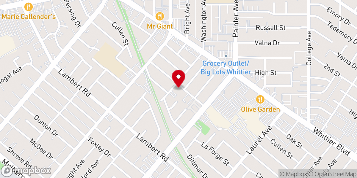 Map showing location of The Crossing Foursquare Church