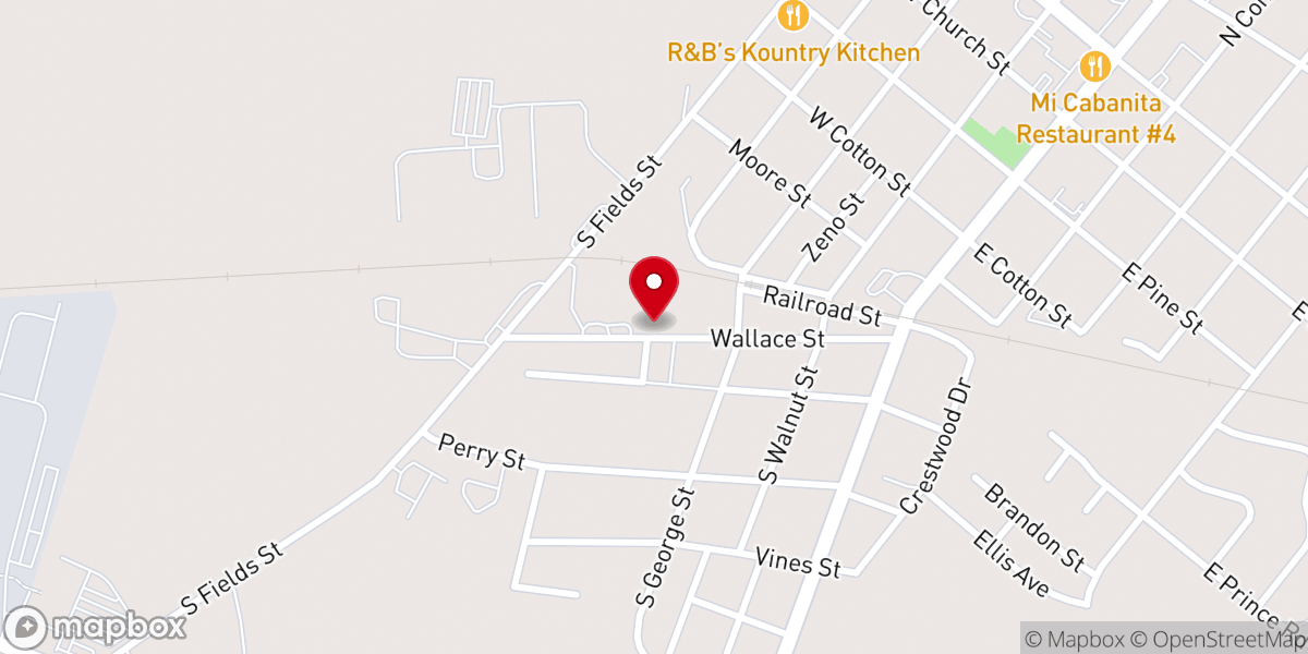 Map showing location of Bibleway Holiness Church