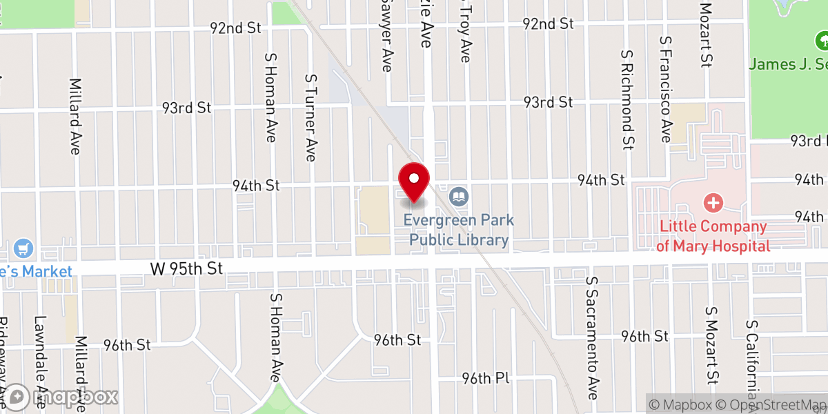Map showing location of Refreshing Life Christian Center