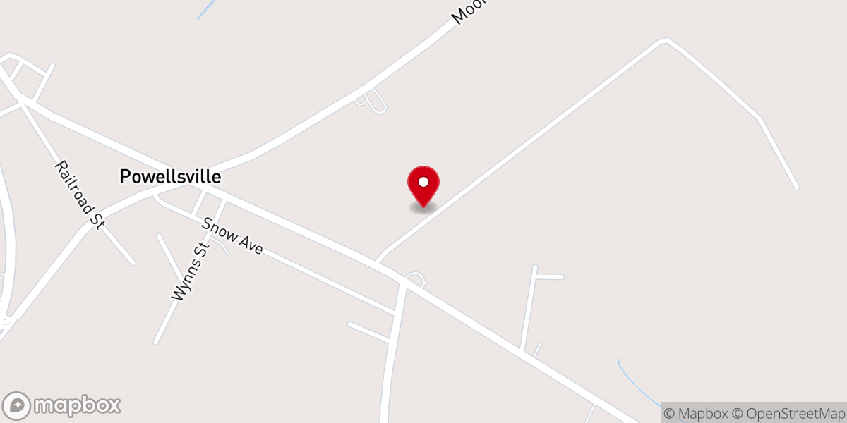 Map showing location of First Baptist Church