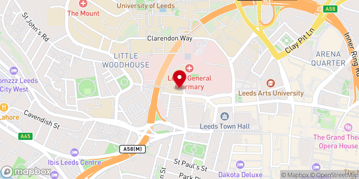 Map showing location of St George's Church