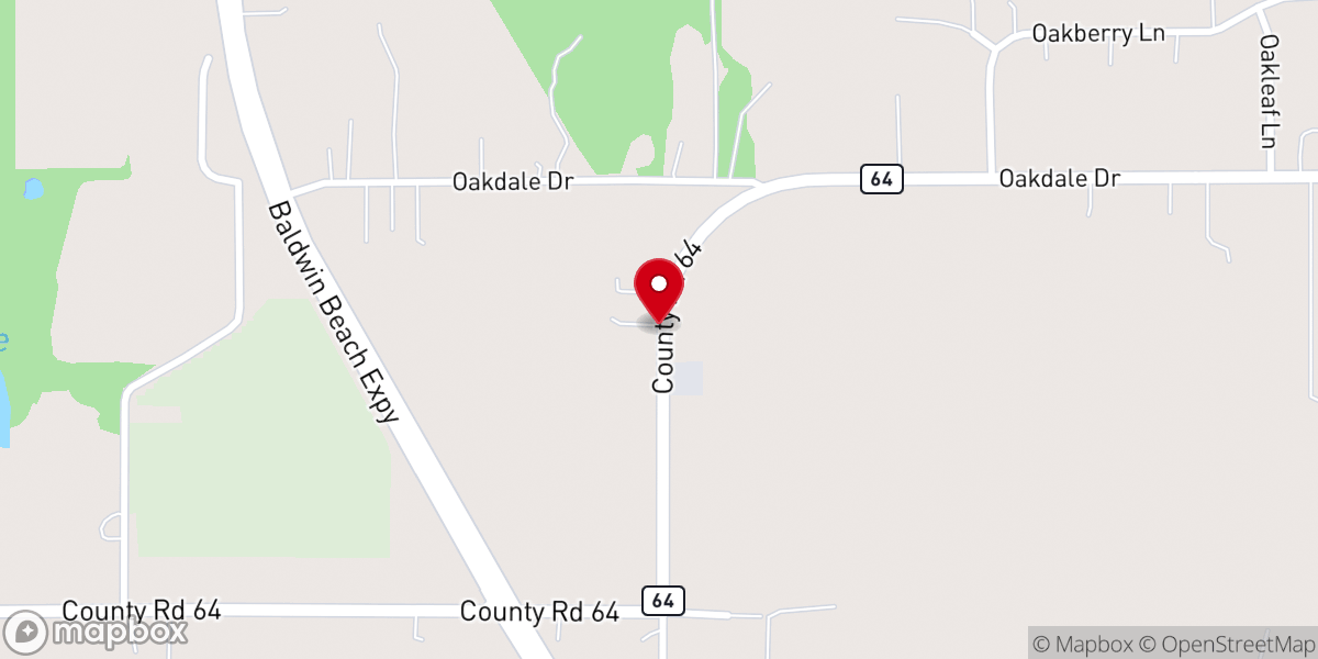 Map showing location of Heritage Baptist