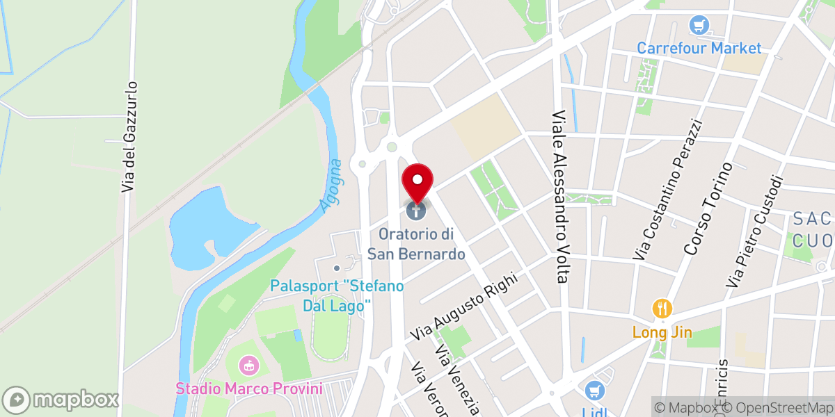 Map showing location of Chiesa San Bernardo