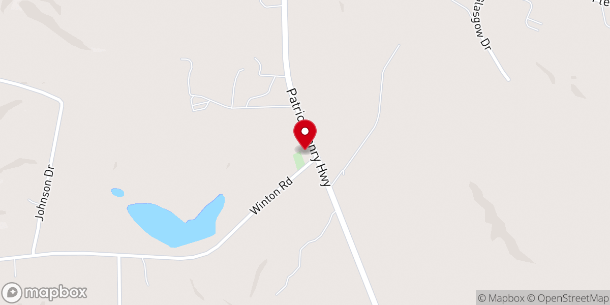Map showing location of Saint Peters Baptist Church