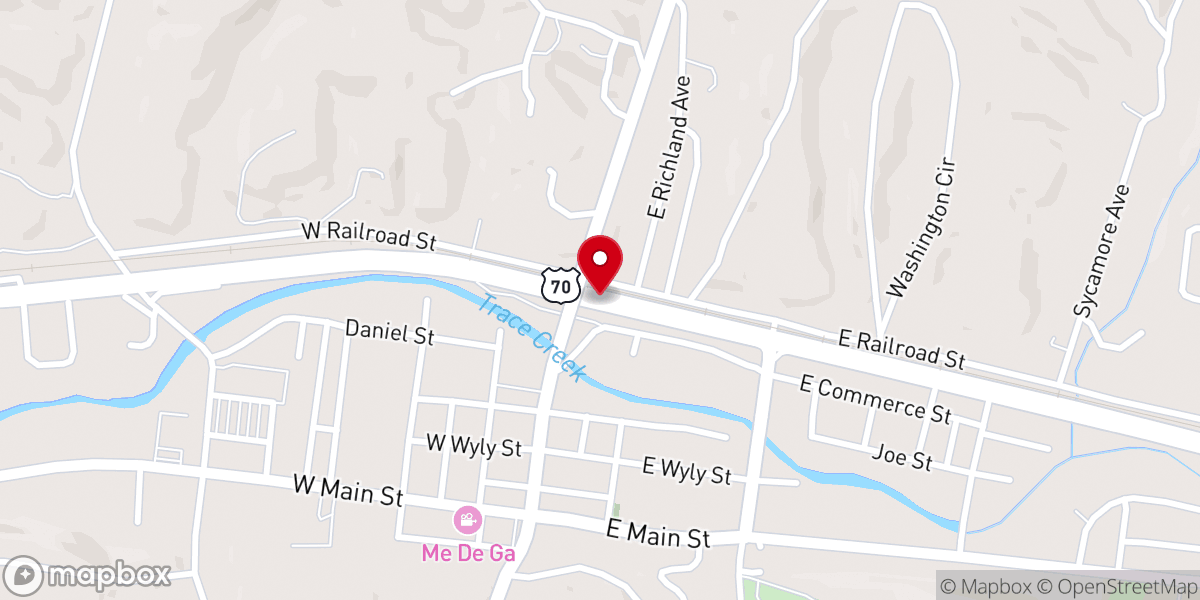 Map showing location of Downtown Detail