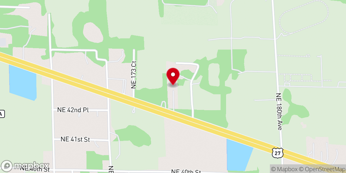 Map showing location of Faith Baptist Tabernacle