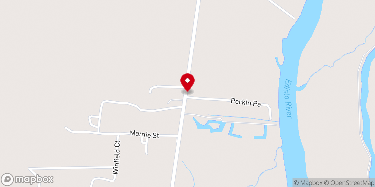 Map showing location of Emanuel Baptist Church