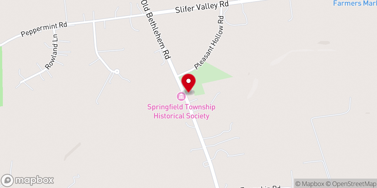 Map showing location of Trinity Evangelical Lutheran Church
