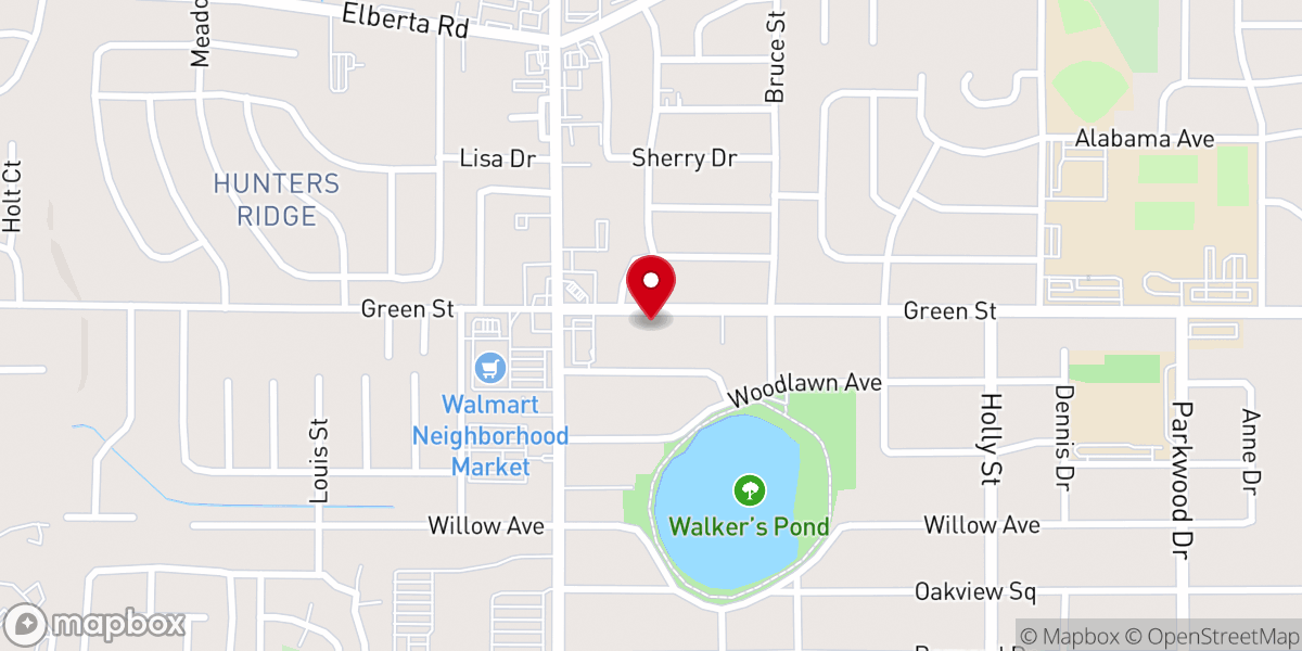Map showing location of Shekinah Glory Praise & Worship Center