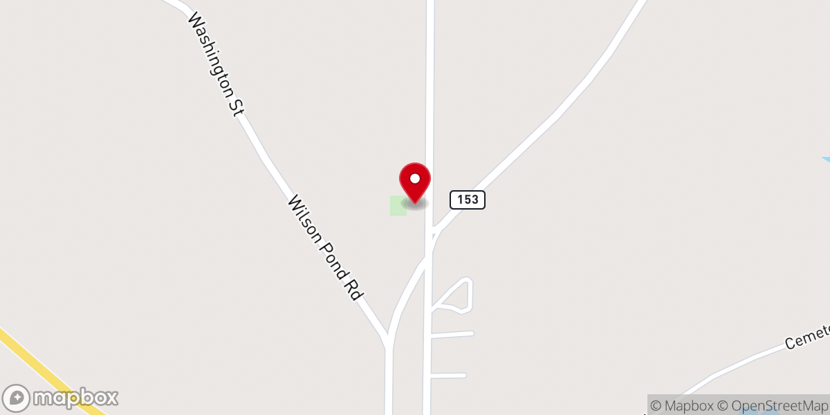 Map showing location of Magnolia Bay Baptist Church