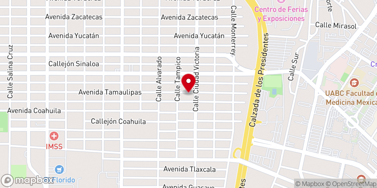 Map showing location of Parroquia Nuestra Señora del Sagrado Corazón