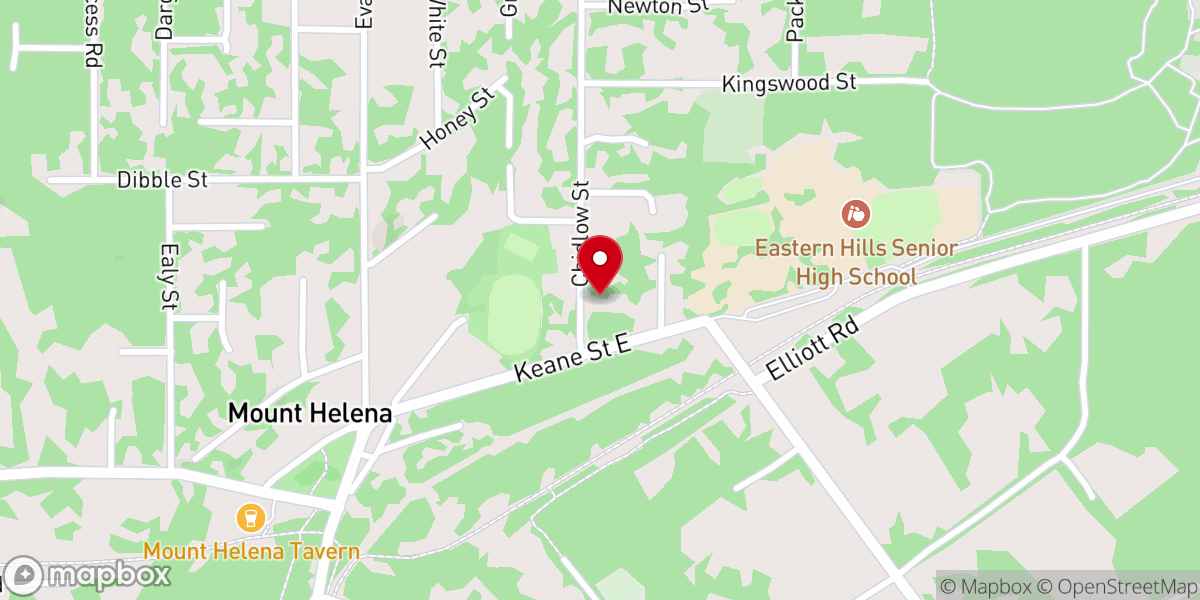Map showing location of Bible Baptist Church Mt Helena