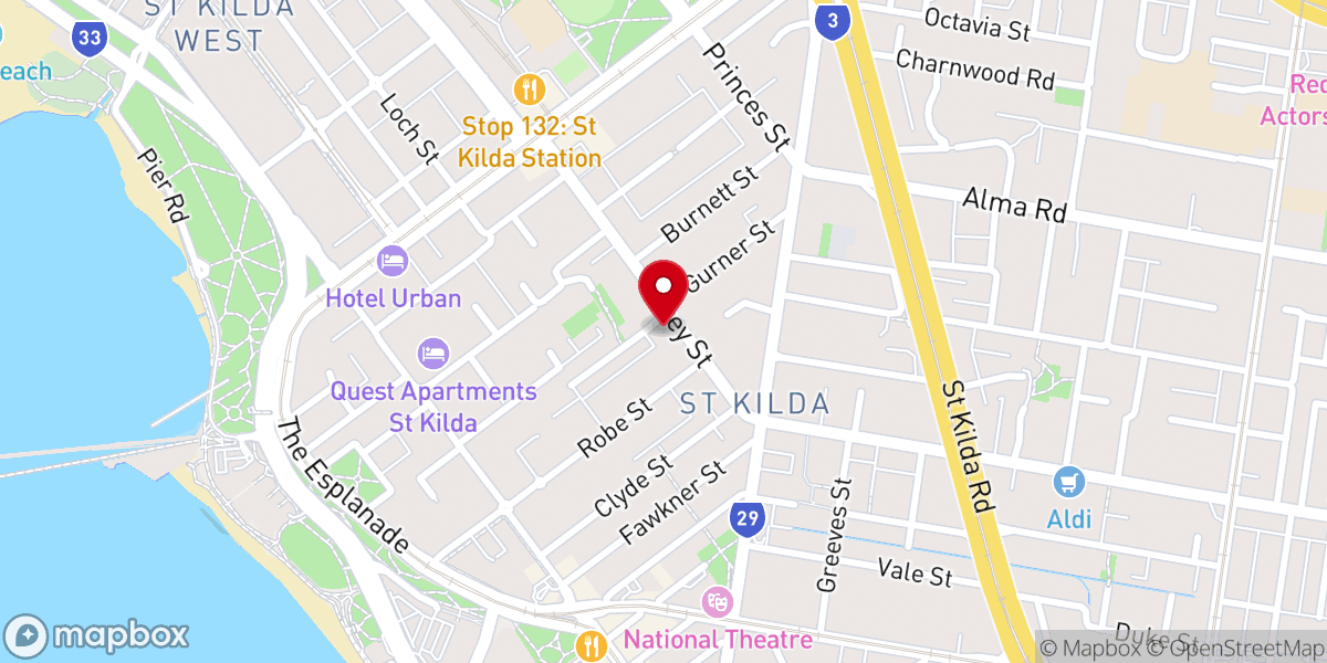 Map showing location of Sacred Heart Catholic Church