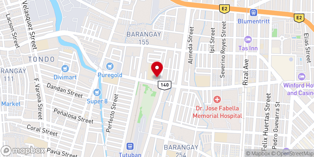 Map showing location of Immaculate Conception Parish (Archdiocese of Manila)
