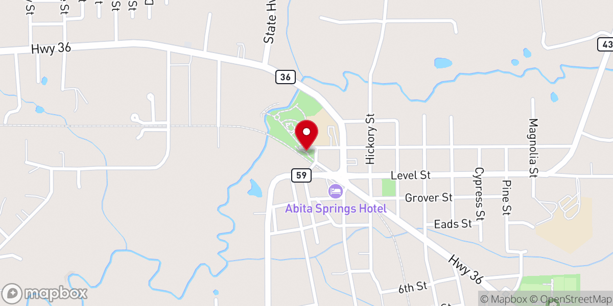 Map showing location of Abita Springs Park