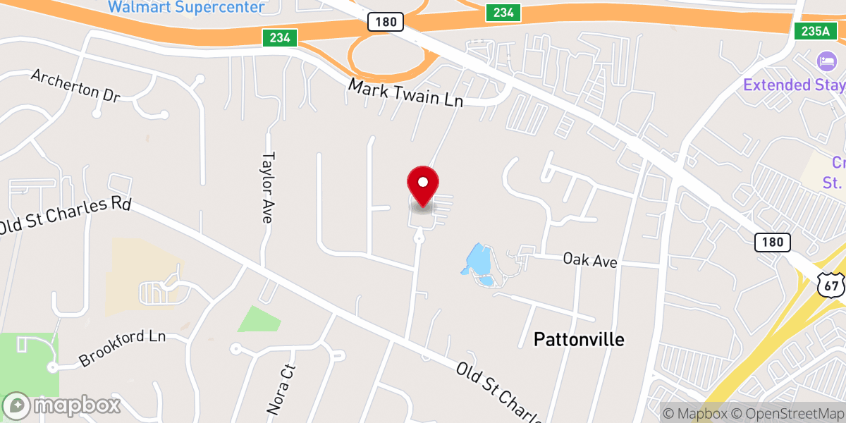 Map showing location of New Life Academy - St Louis
