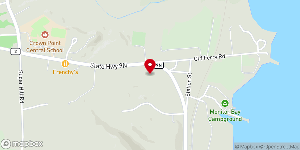 Map showing location of Sacred Heart Church