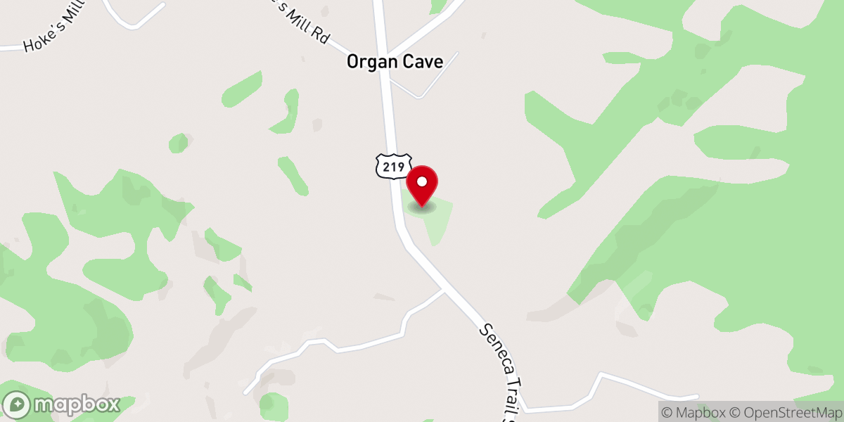 Map showing location of Salem Presbyterian Church