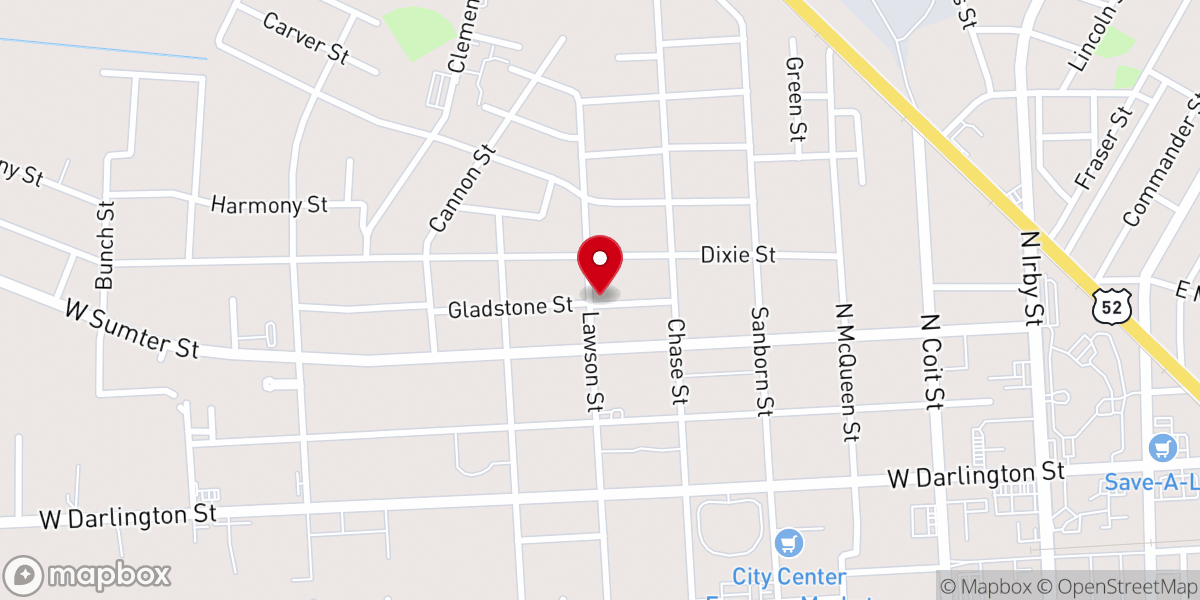 Map showing location of Deliverance Full Gospel Ministries