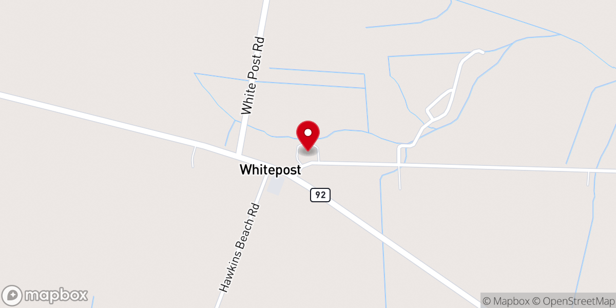 Map showing location of Athens Chapel