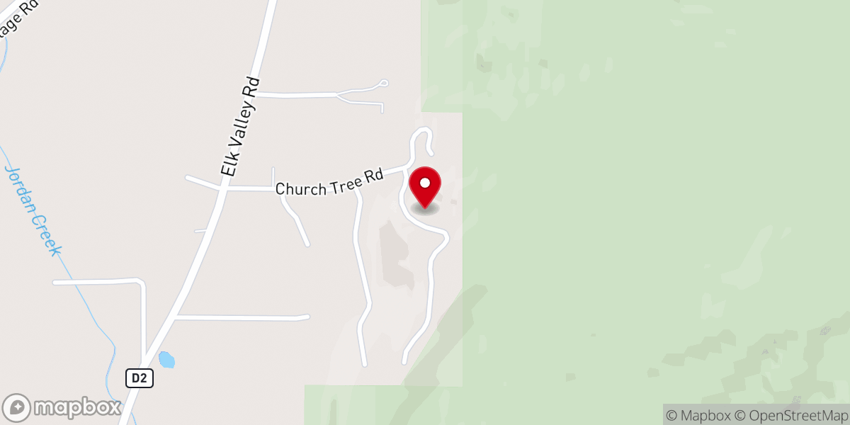 Map showing location of Churchtree Community Services District