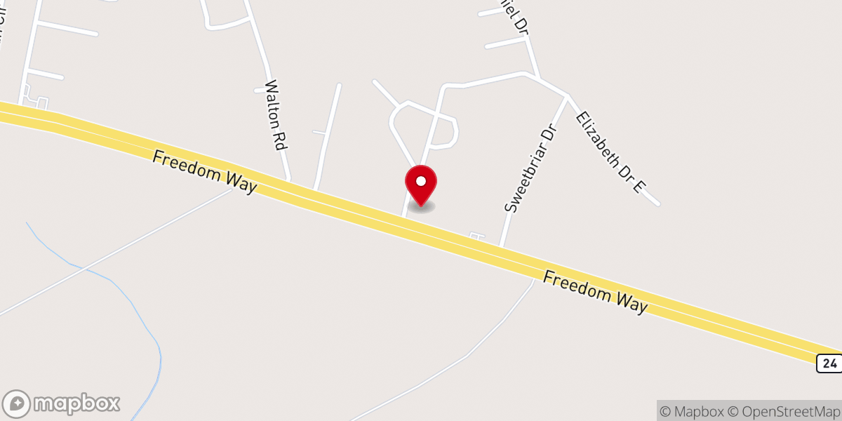 Map showing location of Union Chapel A.M.E. Zion Church