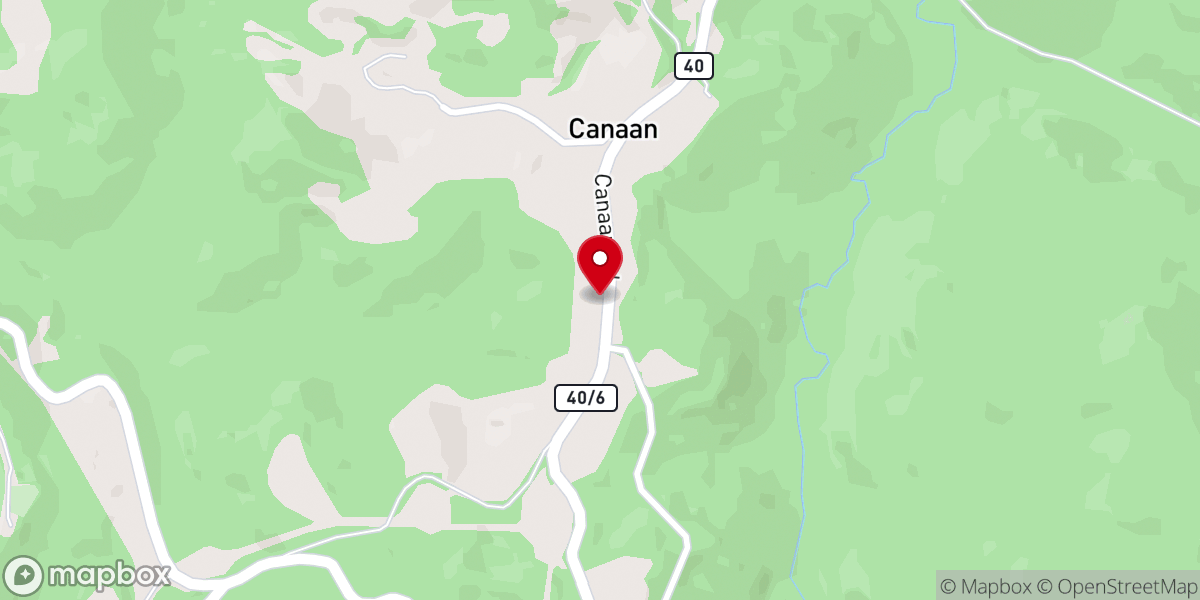 Map showing location of Canaan Community Church