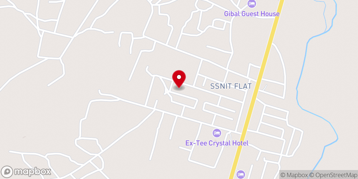 Map showing location of Rock Foundation Ministries International
