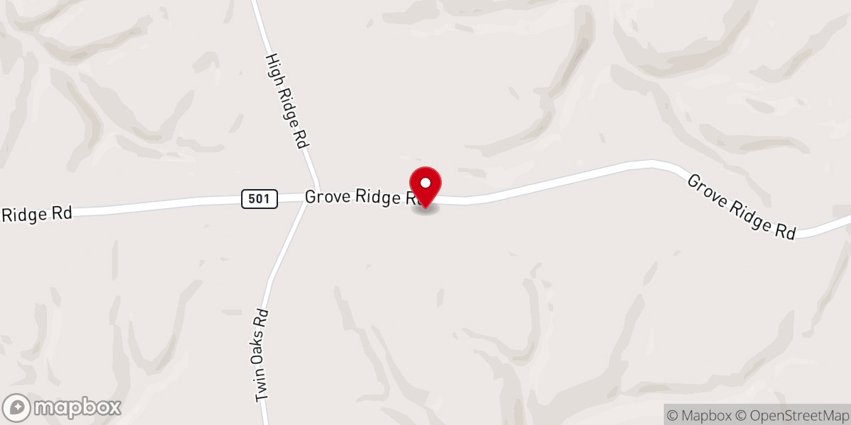 Map showing location of Grove Seventh-day Adventist Church