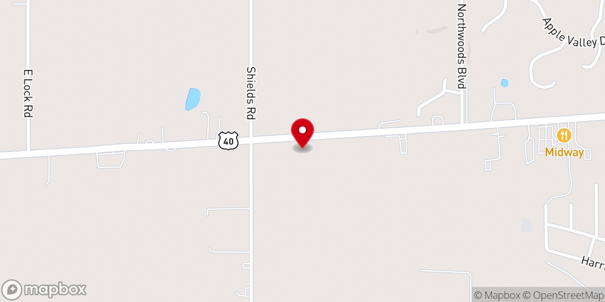 Map showing location of Crosstown Community Church