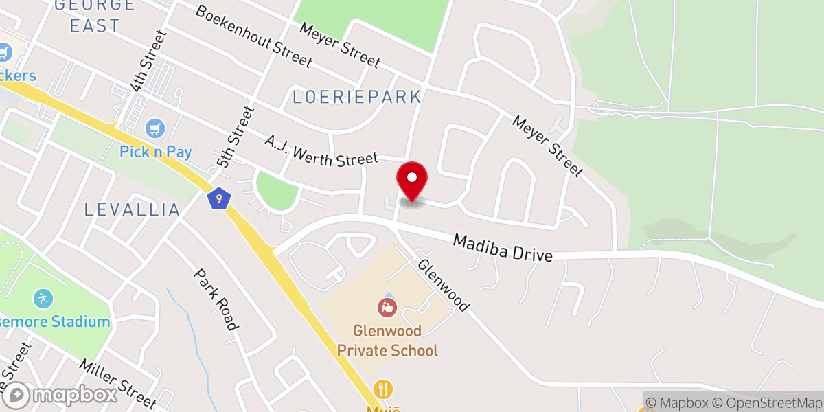 Map showing location of Christ Church George
