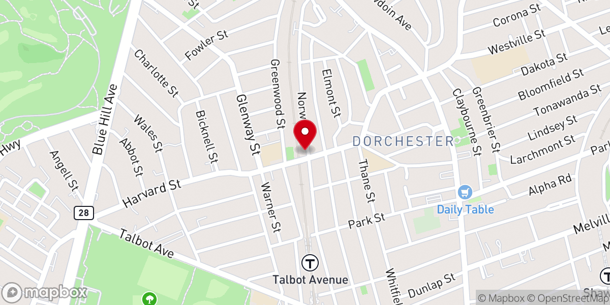 Map showing location of Greater Friendship Baptist Church