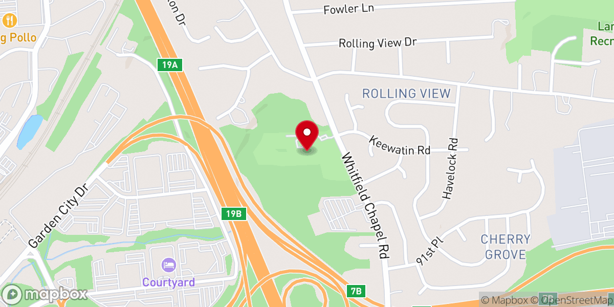 Map showing location of Whitfield Community Park