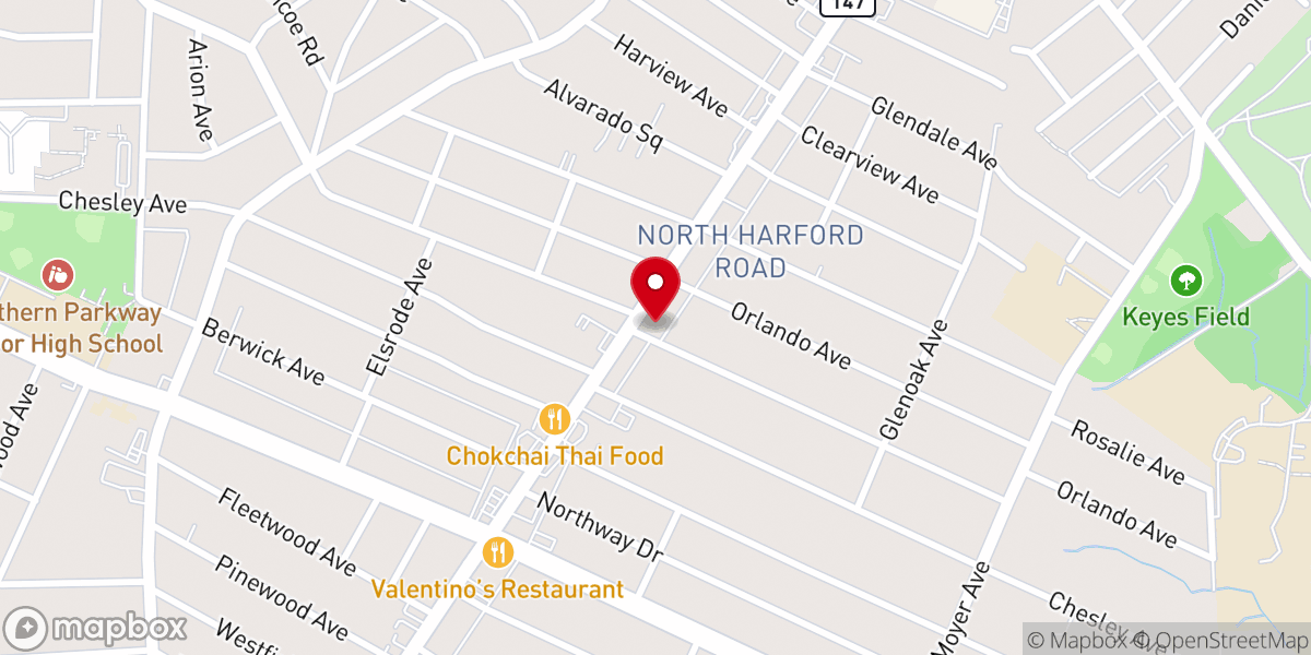 Map showing location of St Luke Evangelical Lutheran