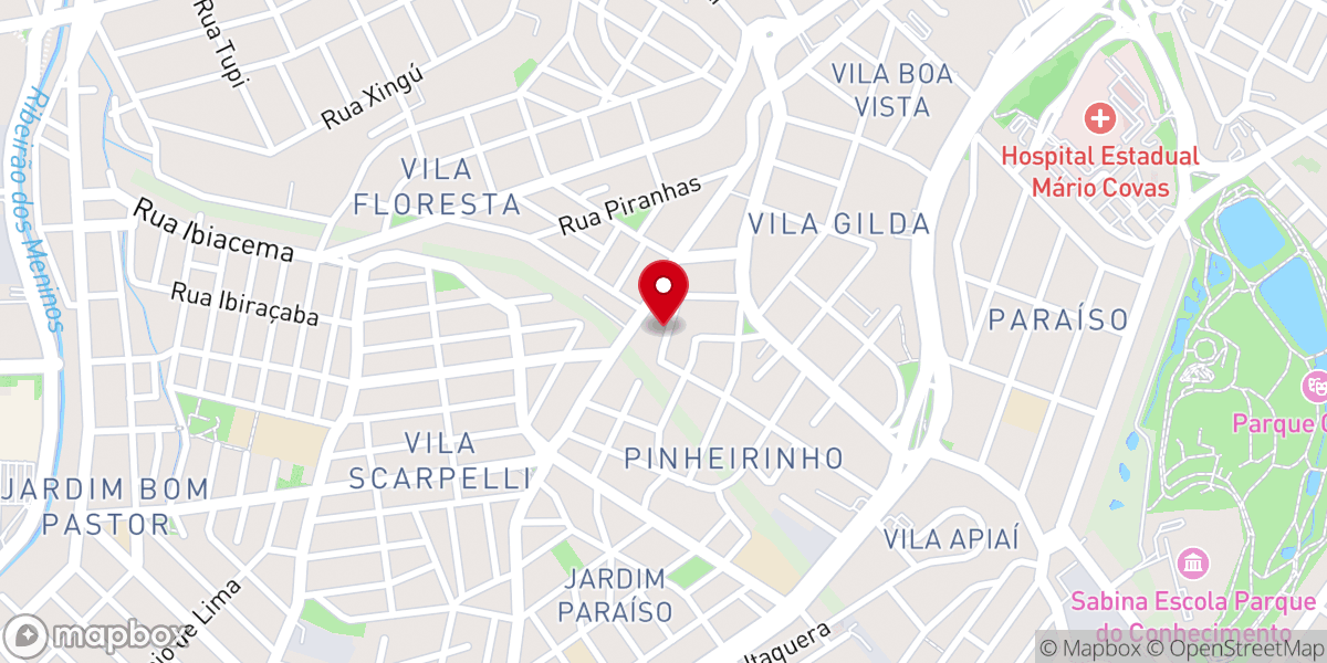 Map showing location of Paróquia Santa Rita de Cássia