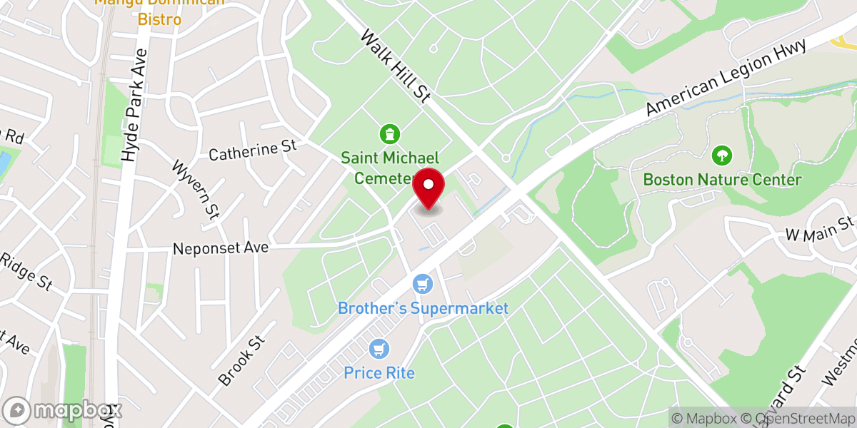 Map showing location of Tabernacle Evangelique De Louange Inc