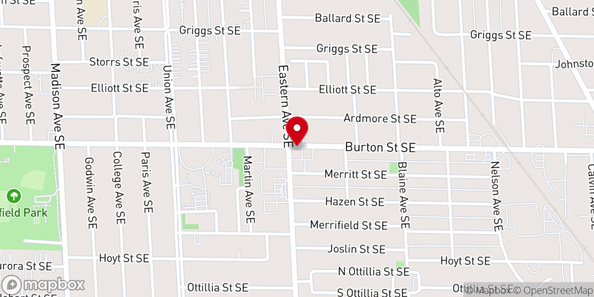 Map showing location of Clearway Apostolic Church