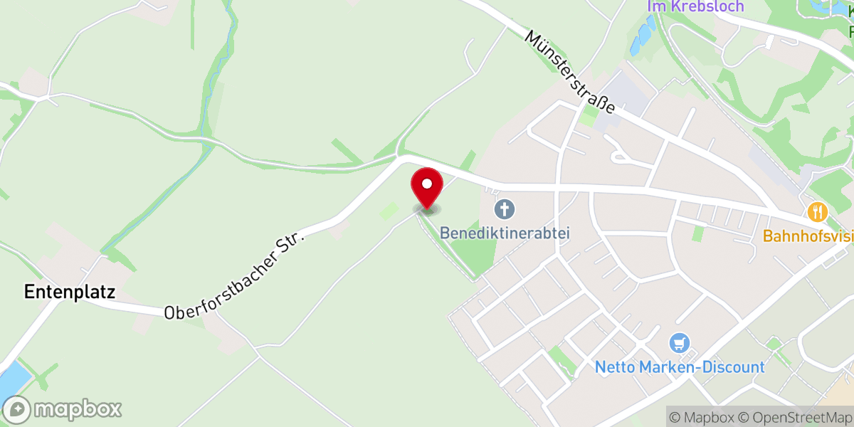 Map showing location of Kapelle am Wilburgpfad
