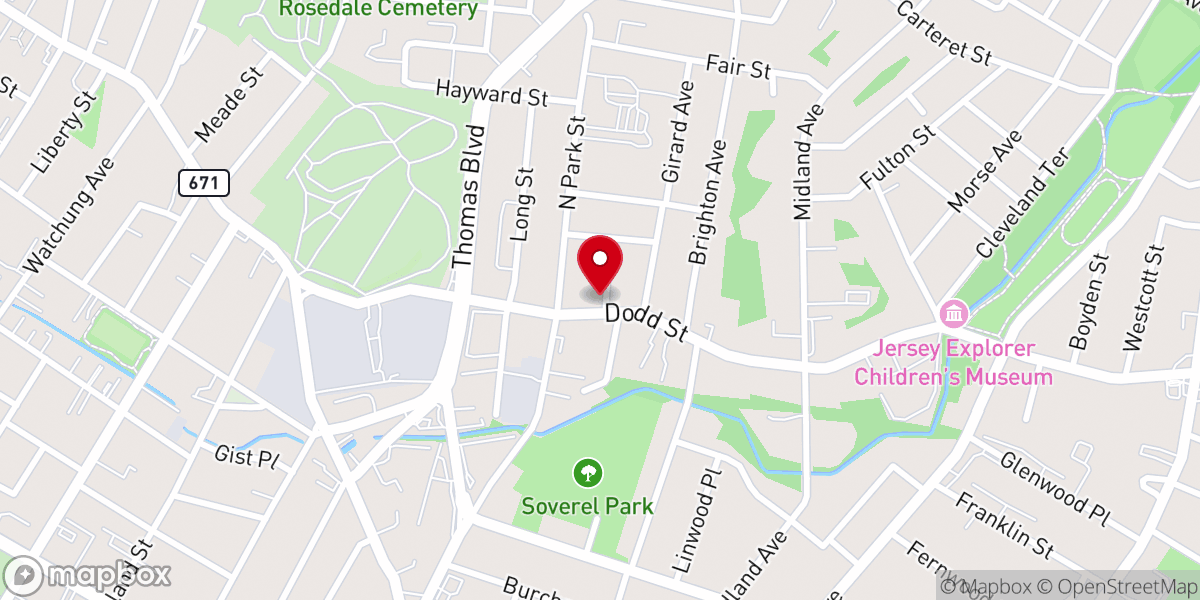 Map showing location of Living Water Christian Center Church
