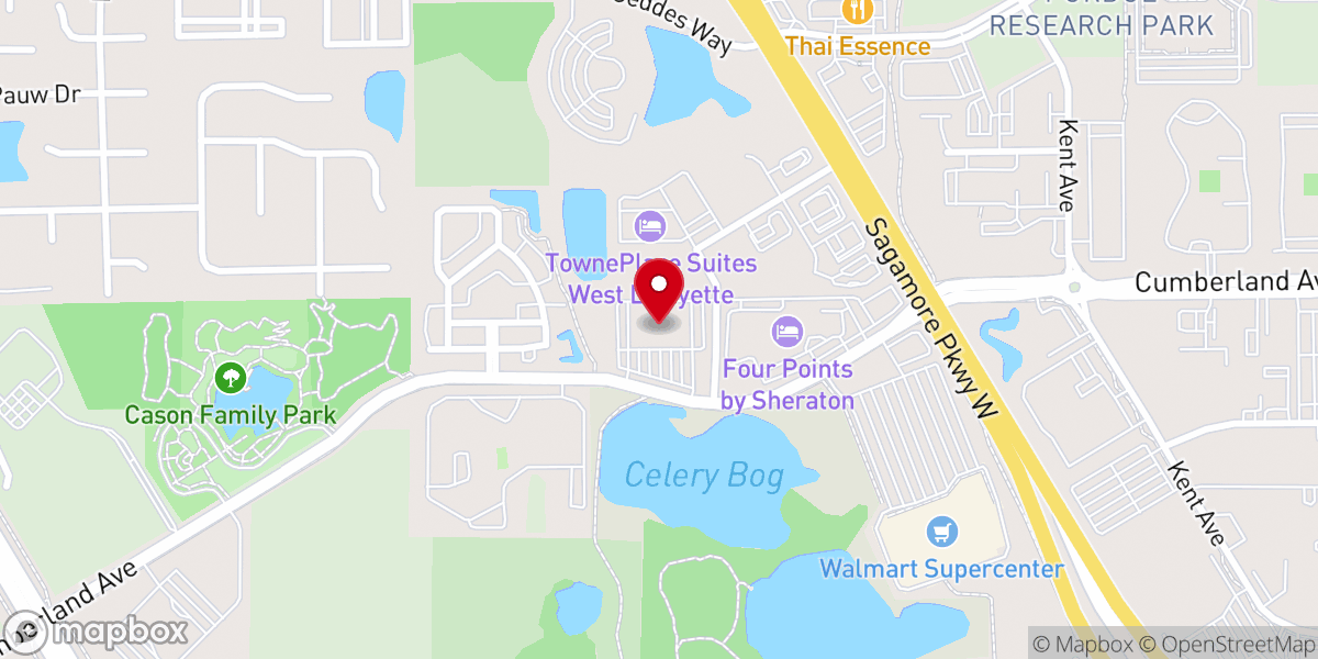 Map showing location of White Horse Christian Center